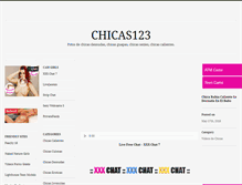 Tablet Screenshot of chicas123.com